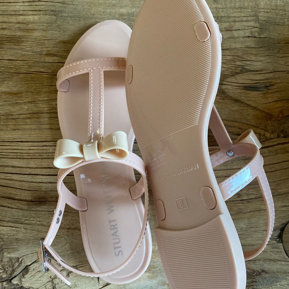 Stuart Weizmann Mellie Bow Jelly Sandal - Picture 6 of 8